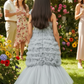 Girls Grey Gown length dress M232401