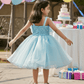 Girls blue casual frock m250050