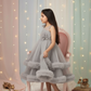 SALE Girls Grey Gown length dress M232601