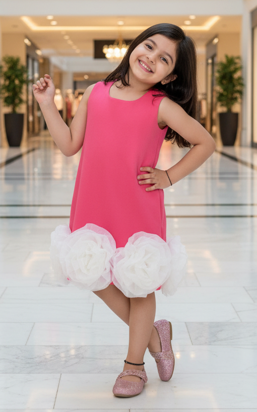 Designer Boutique Dresses magenta frock m250077