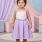 Girls purple casual frock m250067