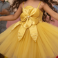 Girls gold casual frock m240055