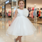 Girls white casual frock m250051