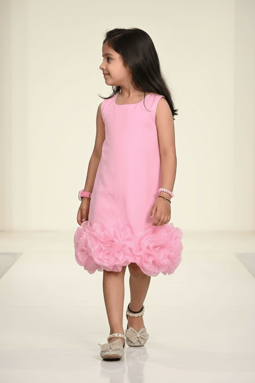 Designer Boutique Dresses pink frock m250074