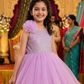 Girls purple casual frock m250058