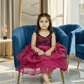 Girls wine casual frock m250046