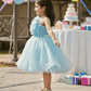 Girls blue casual frock m250050