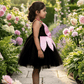 Girls black  Party frock m240045