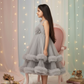 SALE Girls Grey Gown length dress M232601