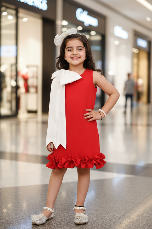 Dresses for girls white frock m250080
