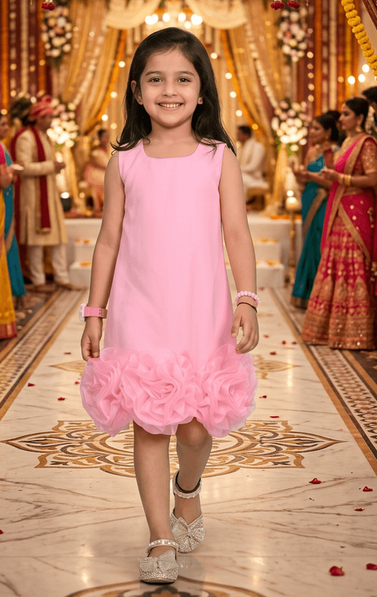 Designer Boutique Dresses pink frock m250074