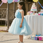 Girls blue casual frock m250050