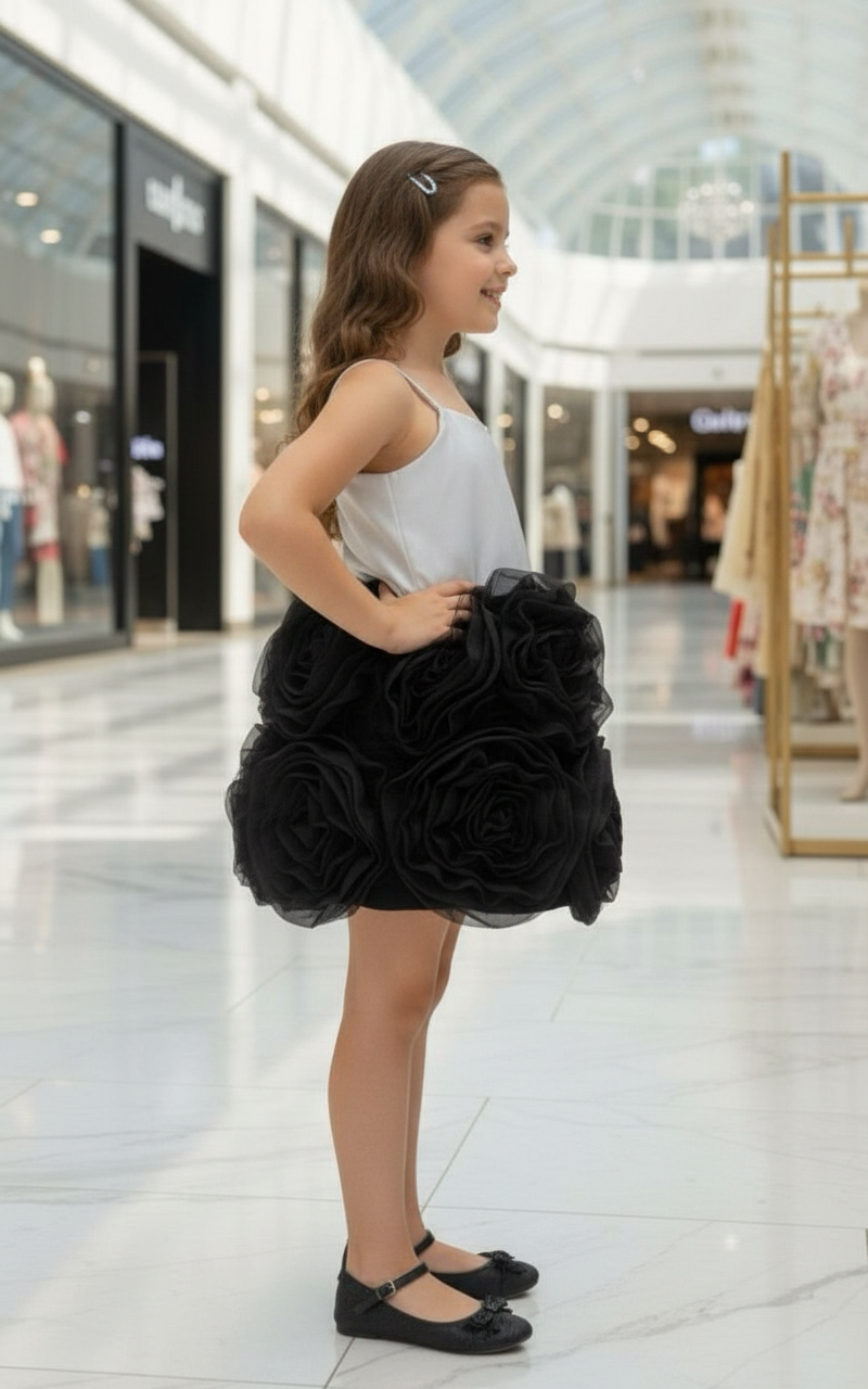 Childrens Party Dresses white frock m250334