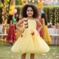 Girls yellow casual frock m250042