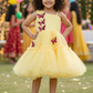 Girls yellow casual frock m250042
