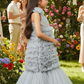 Girls Grey Gown length dress M232401