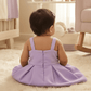Girls purple casual frock m250067