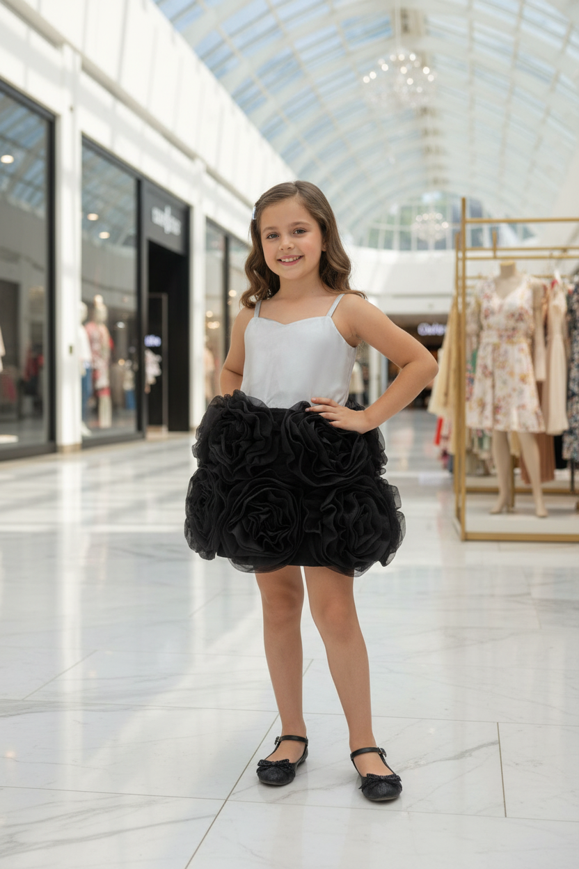 Childrens Party Dresses white frock m250334