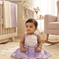 Girls purple casual frock m250067