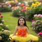 Girls trendy yellow dress m250060