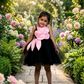 Girls black  Party frock m240045