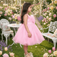 Girls pink casual frock m250049