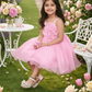Girls pink casual frock m250049