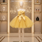 Girls gold casual frock m240055