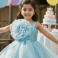 Girls blue casual frock m250050