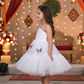 Girls white casual frock m250041