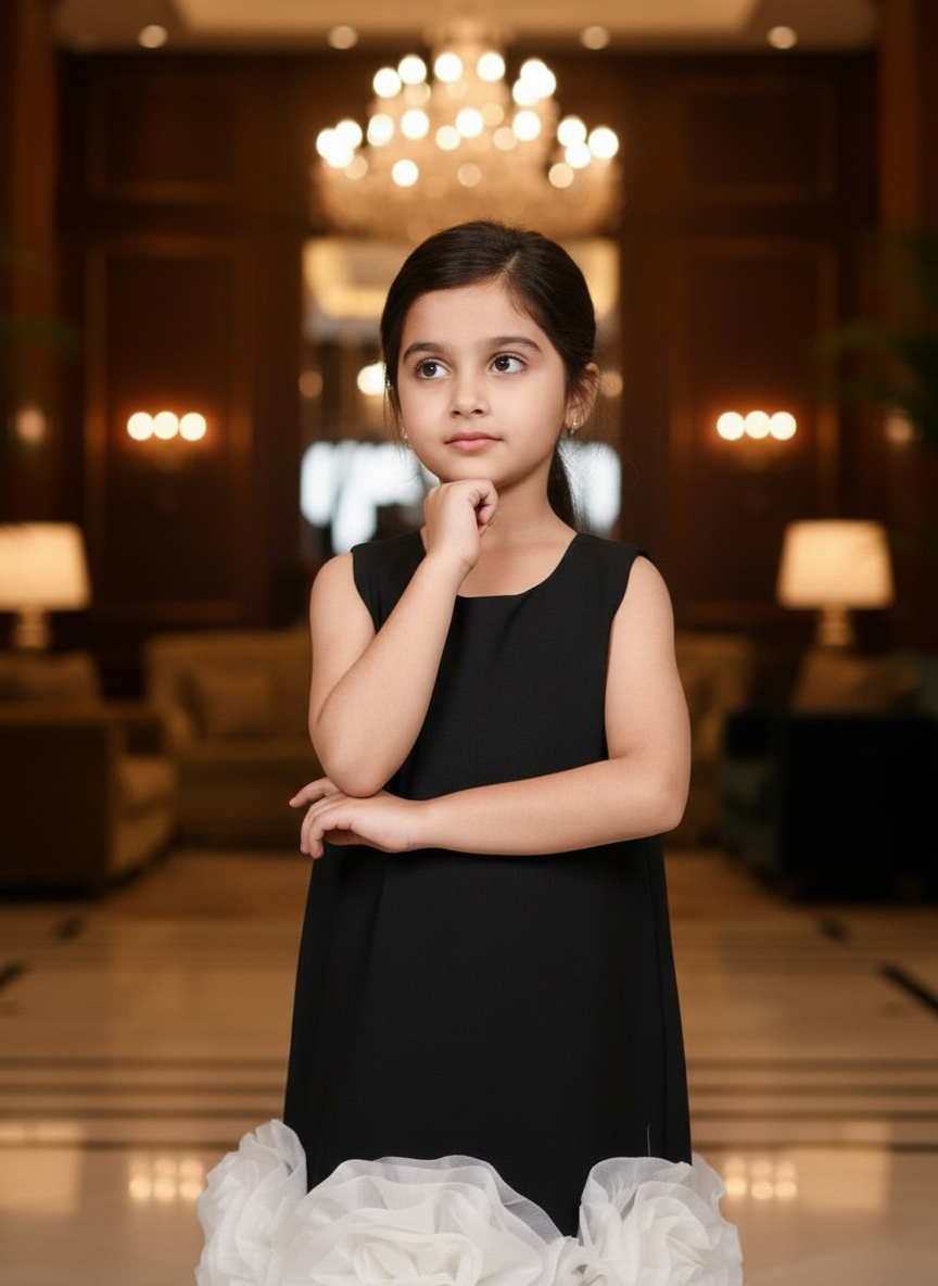 Designer Boutique Dresses black frock m250076