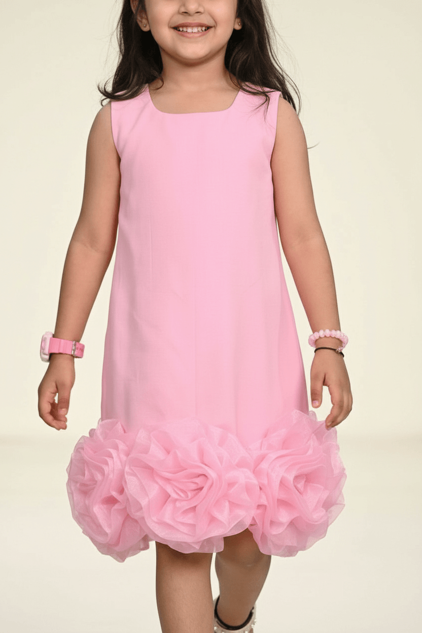 Designer Boutique Dresses pink frock m250074