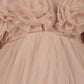 Girls Champagne casual frock m250129