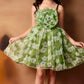 Girls Green casual frock m250126