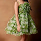 Girls Green casual frock m250126