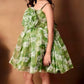 Girls Green casual frock m250126