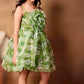 Girls Green casual frock m250126