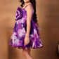 Girls purple casual frock m250127