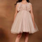 Girls Champagne casual frock m250129