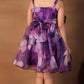 Girls purple casual frock m250127