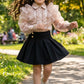 champagne skirt and top for girls-M260122