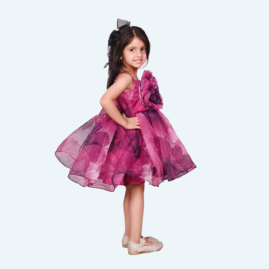 Designer Boutique Dresses magenta frock m250072