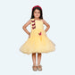 Girls yellow casual frock m250042