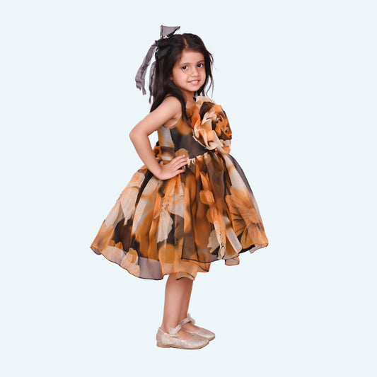 Designer Boutique Dresses yellow frock m250073