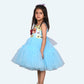 Girls blue casual frock m250038