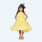 Yellow party frock for girls-M250115