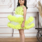 Girls Yellow Party Dress