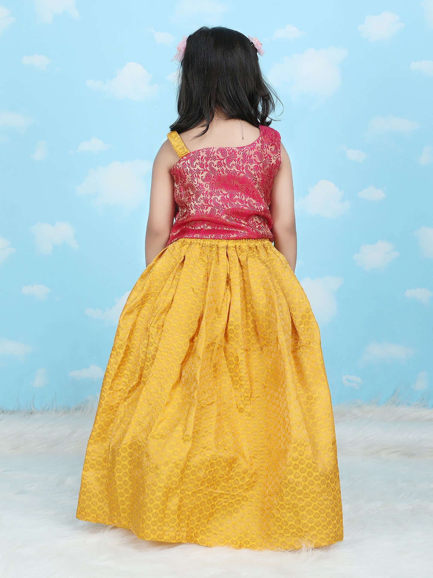 Girls Gold Party Dress