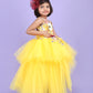 Girls yellow Gown length Party dress M240031
