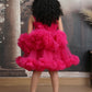 Girls magenta Knee length Party frock